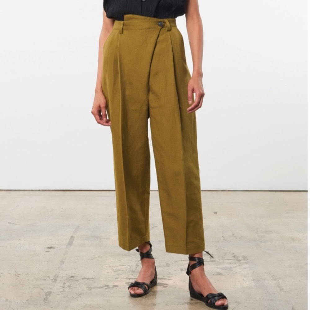 Mara Hoffman Almeria Pant in Olive